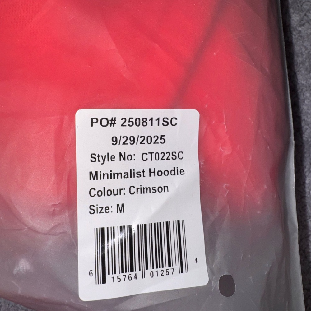 NWT Women's Comfort Red Hoodie - Picture 4 of 4